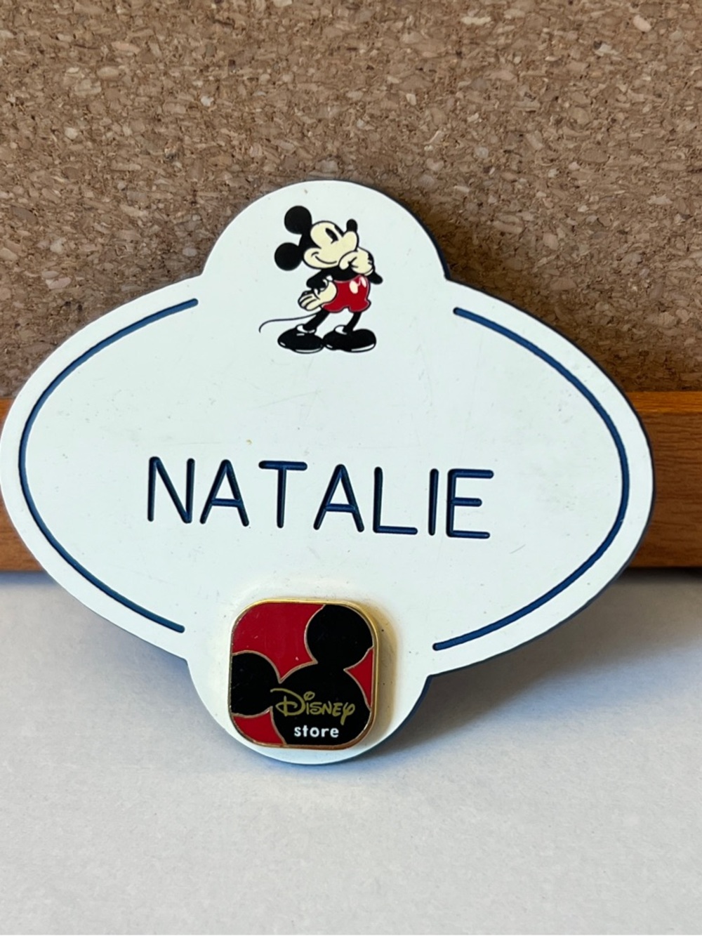 Disney Cast Member Employee Name Tag Disney Store Pin Natalie